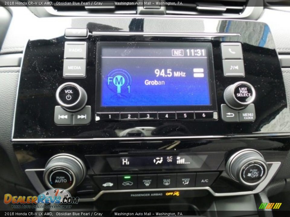 Controls of 2018 Honda CR-V LX AWD Photo #18