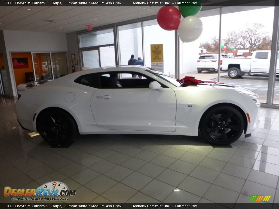 2018 Chevrolet Camaro SS Coupe Summit White / Medium Ash Gray Photo #3