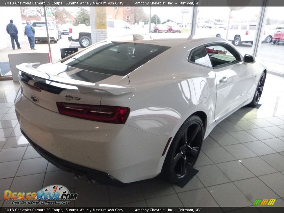 2018 Chevrolet Camaro SS Coupe Summit White / Medium Ash Gray Photo #4