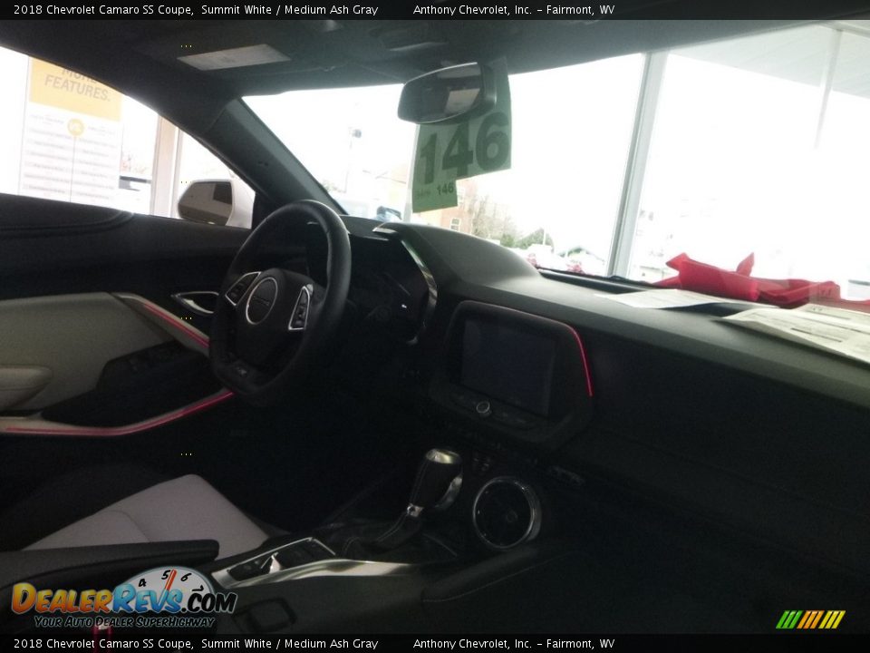 2018 Chevrolet Camaro SS Coupe Summit White / Medium Ash Gray Photo #12