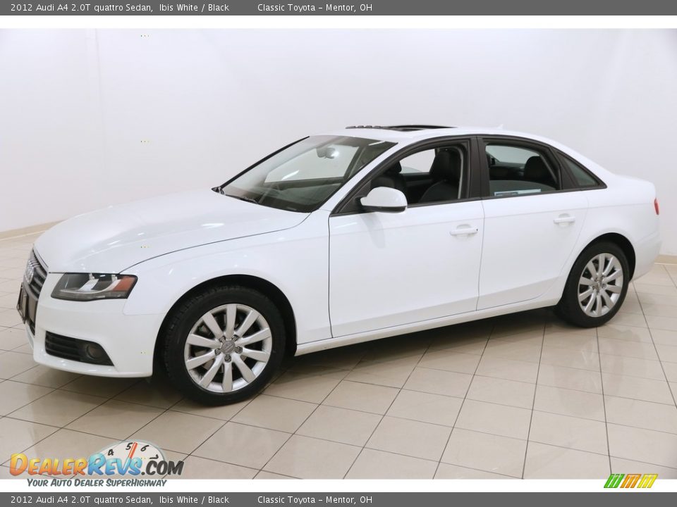 2012 Audi A4 2.0T quattro Sedan Ibis White / Black Photo #3