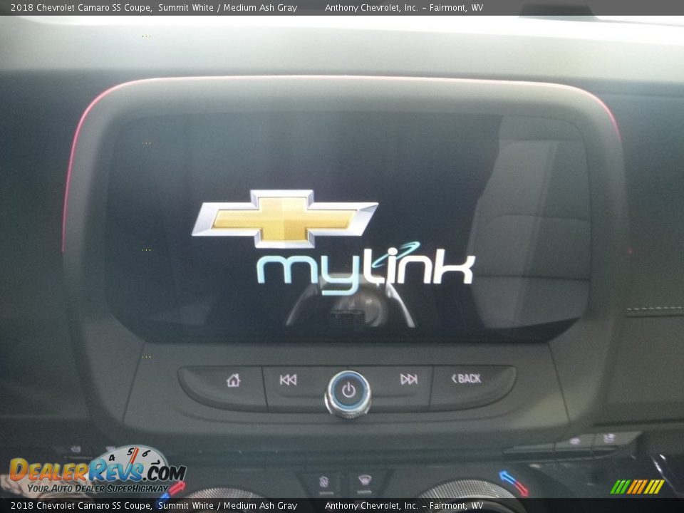 2018 Chevrolet Camaro SS Coupe Summit White / Medium Ash Gray Photo #17