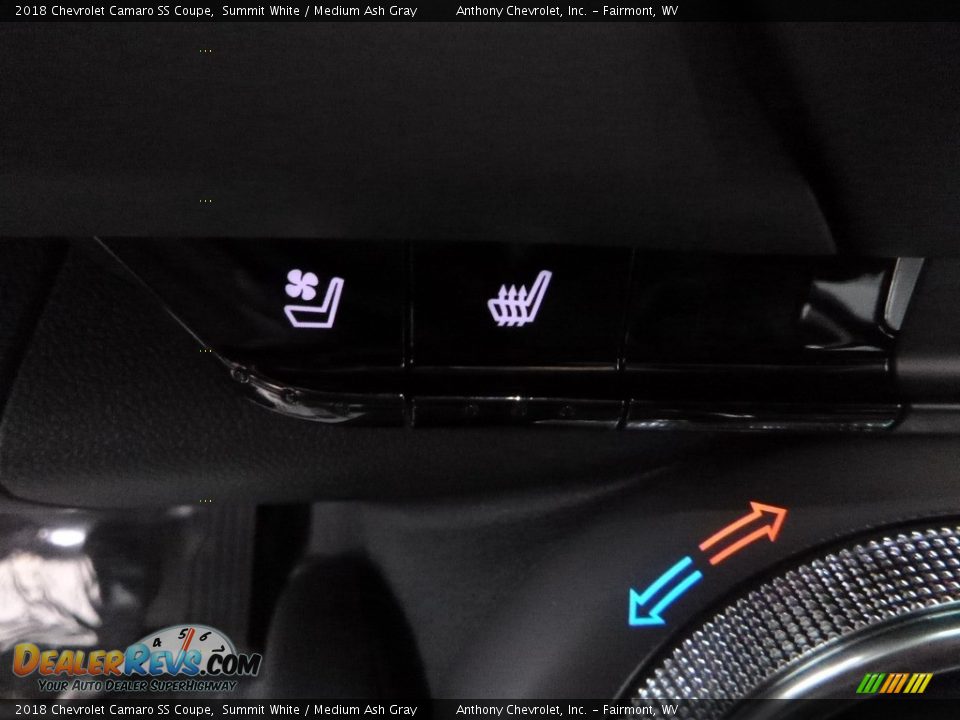 2018 Chevrolet Camaro SS Coupe Summit White / Medium Ash Gray Photo #18