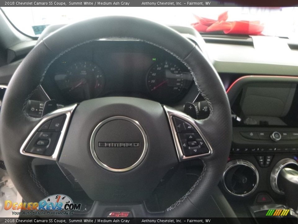 2018 Chevrolet Camaro SS Coupe Summit White / Medium Ash Gray Photo #20