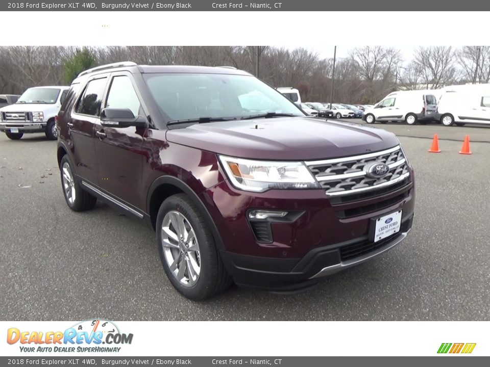 2018 Ford Explorer XLT 4WD Burgundy Velvet / Ebony Black Photo #1