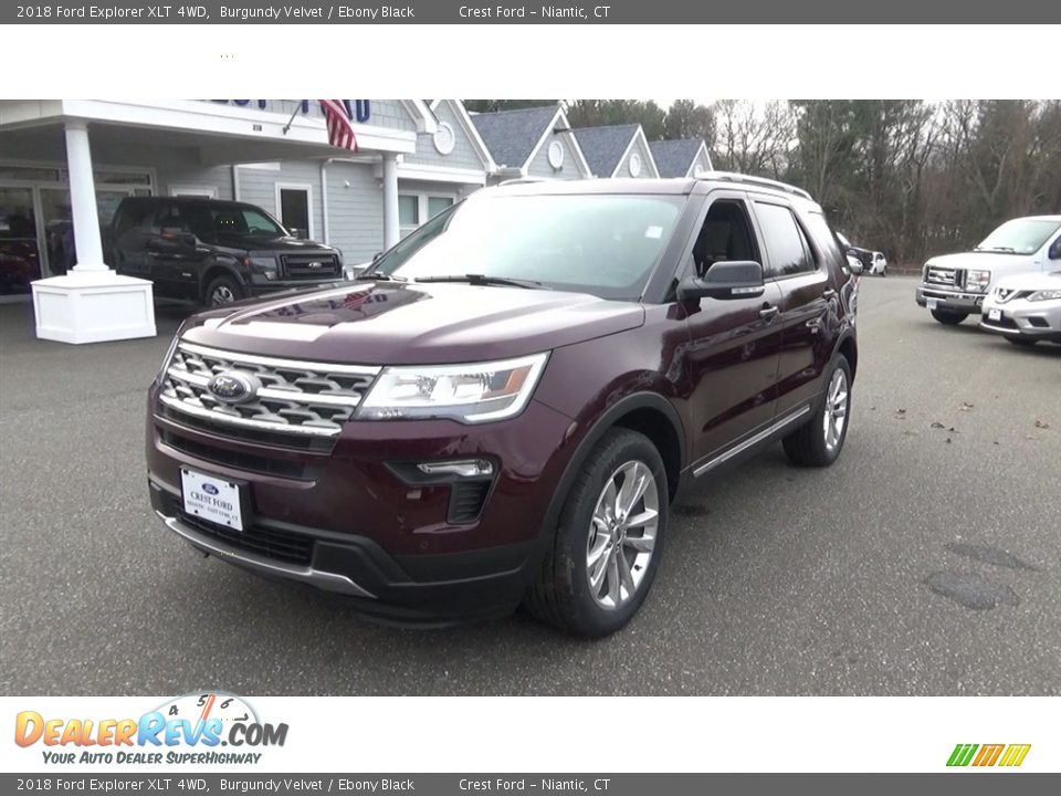 2018 Ford Explorer XLT 4WD Burgundy Velvet / Ebony Black Photo #3