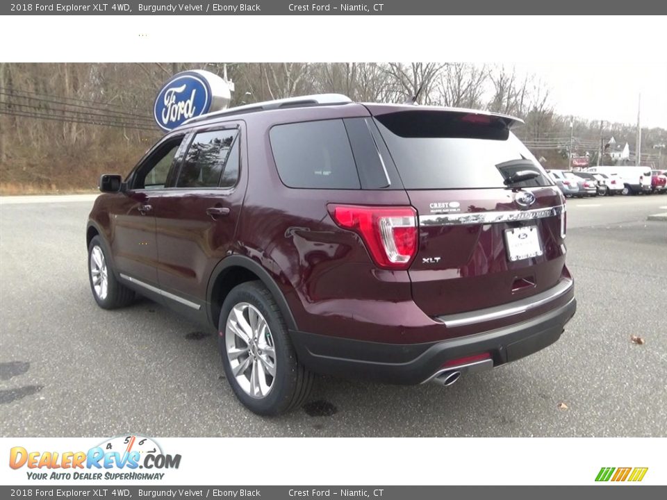 2018 Ford Explorer XLT 4WD Burgundy Velvet / Ebony Black Photo #5