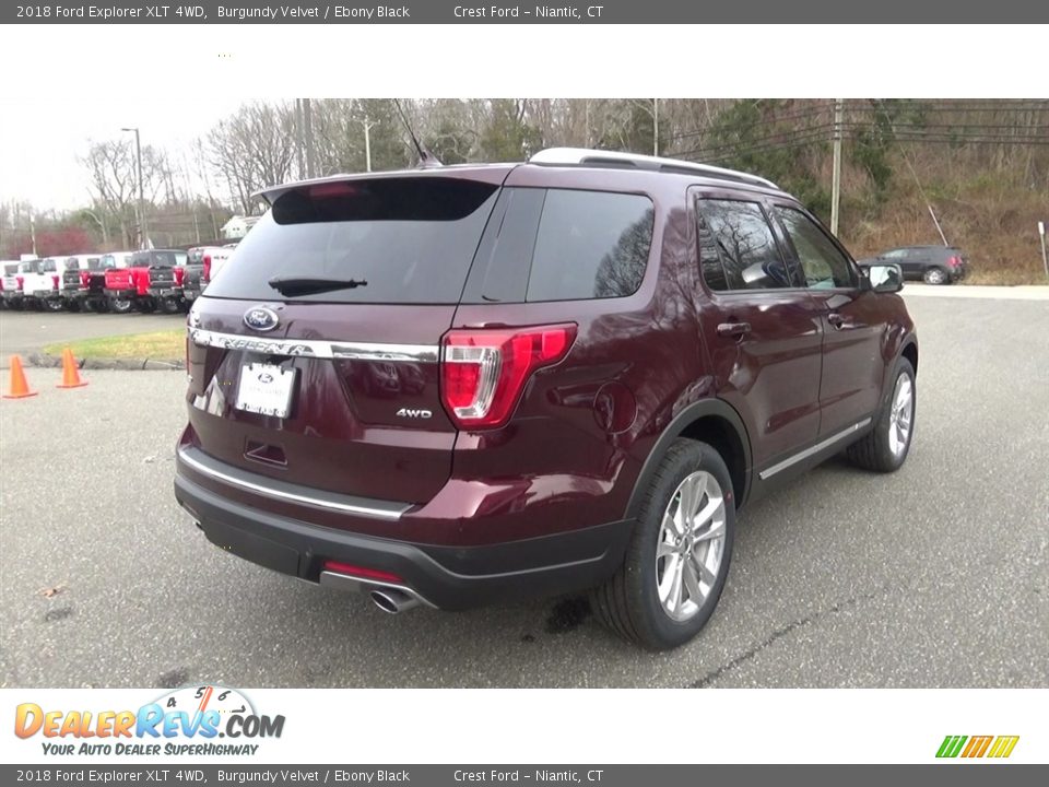 2018 Ford Explorer XLT 4WD Burgundy Velvet / Ebony Black Photo #7