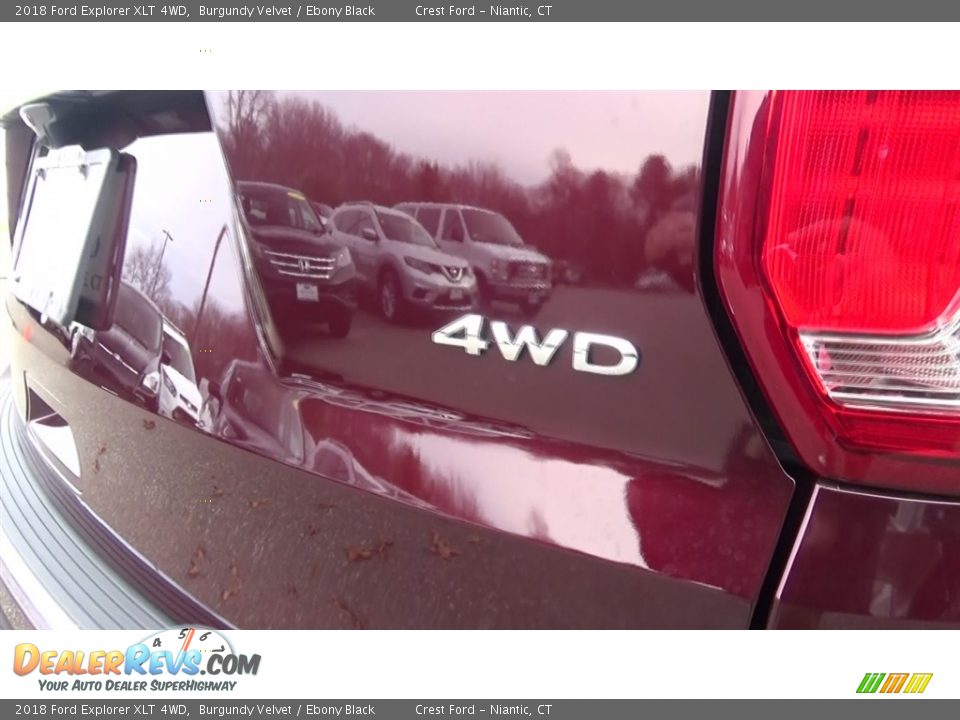 2018 Ford Explorer XLT 4WD Burgundy Velvet / Ebony Black Photo #9