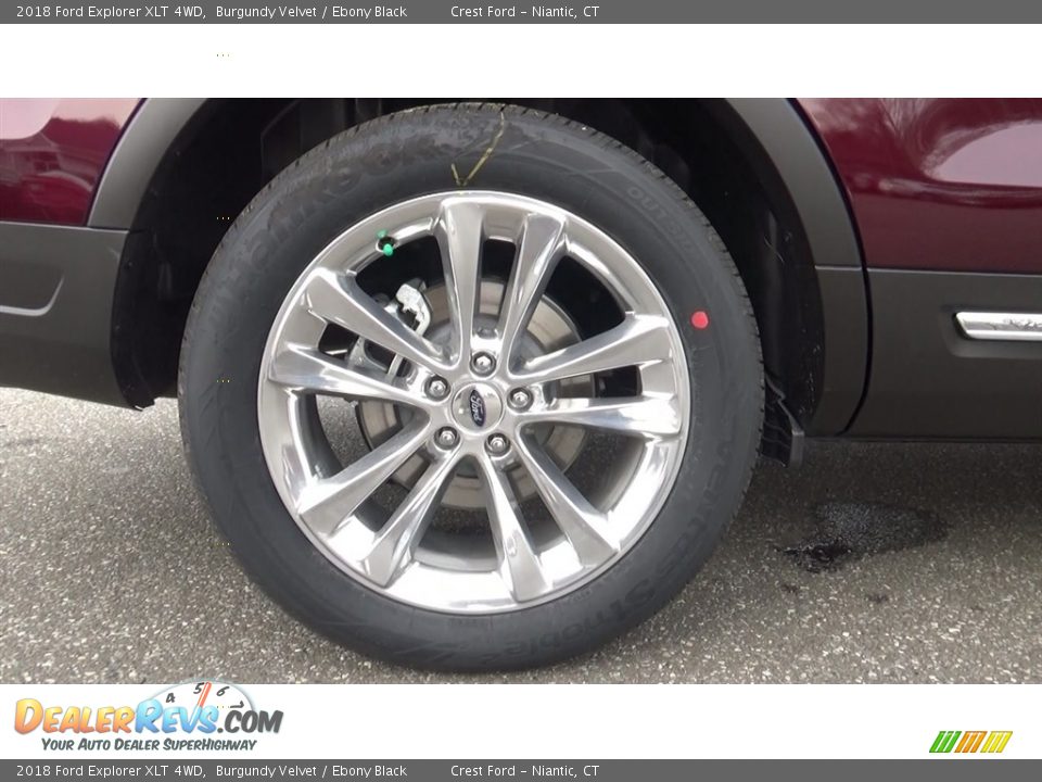 2018 Ford Explorer XLT 4WD Burgundy Velvet / Ebony Black Photo #23