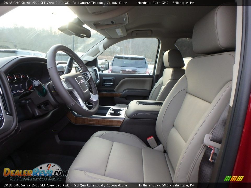 2018 GMC Sierra 1500 SLT Crew Cab 4WD Red Quartz Tintcoat / Cocoa/­Dune Photo #10