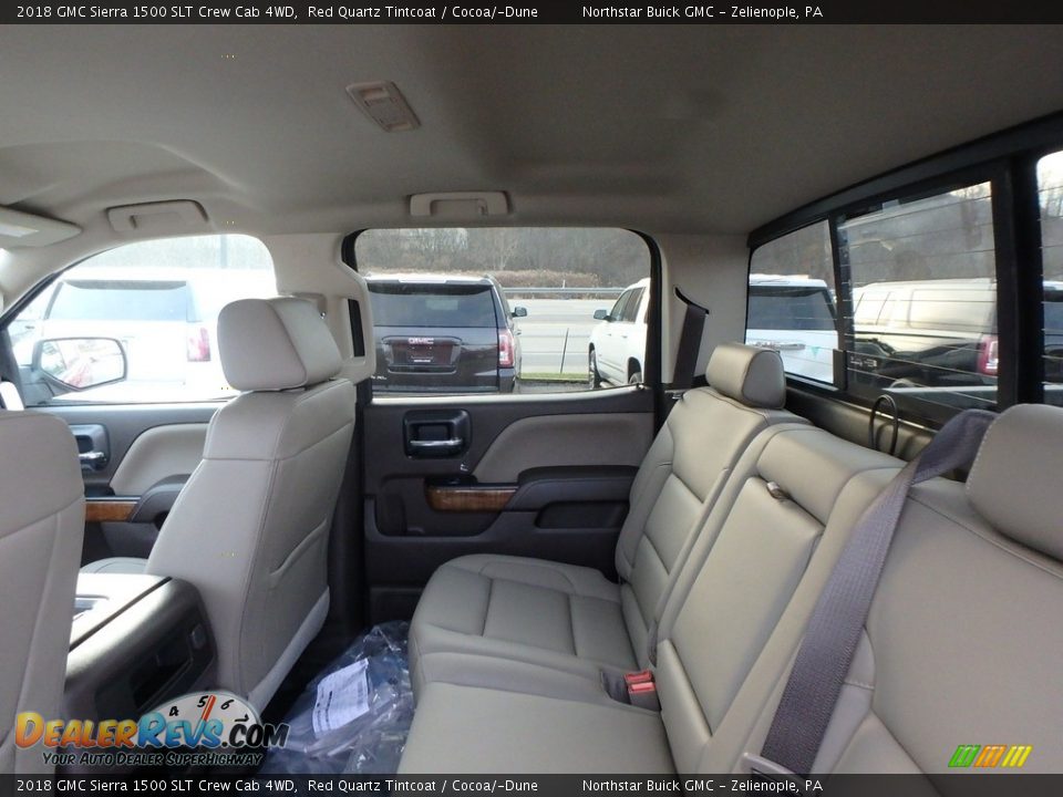 2018 GMC Sierra 1500 SLT Crew Cab 4WD Red Quartz Tintcoat / Cocoa/­Dune Photo #11