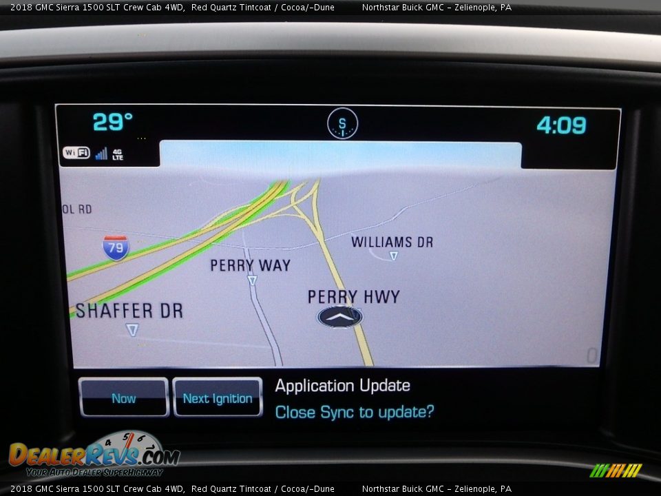 2018 GMC Sierra 1500 SLT Crew Cab 4WD Red Quartz Tintcoat / Cocoa/­Dune Photo #17