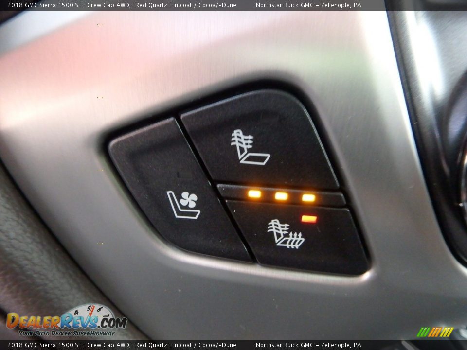 2018 GMC Sierra 1500 SLT Crew Cab 4WD Red Quartz Tintcoat / Cocoa/­Dune Photo #18