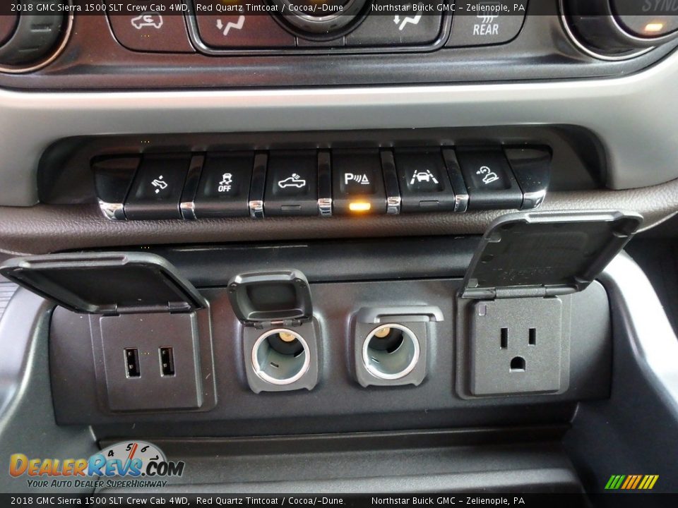 2018 GMC Sierra 1500 SLT Crew Cab 4WD Red Quartz Tintcoat / Cocoa/­Dune Photo #19
