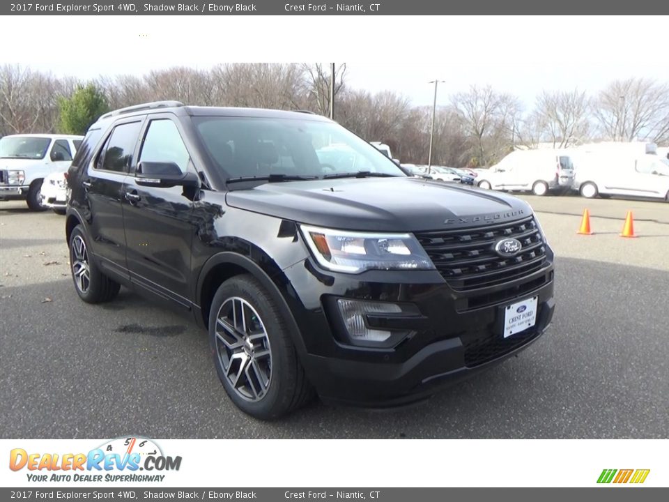 2017 Ford Explorer Sport 4WD Shadow Black / Ebony Black Photo #1
