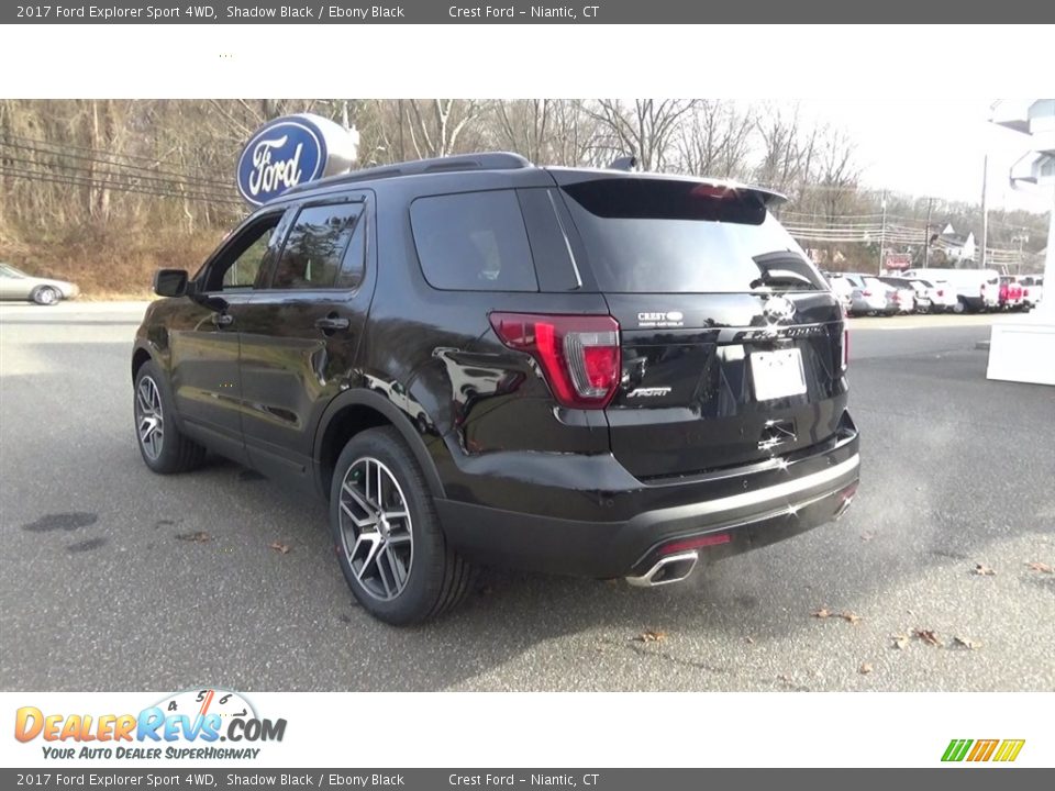 2017 Ford Explorer Sport 4WD Shadow Black / Ebony Black Photo #5