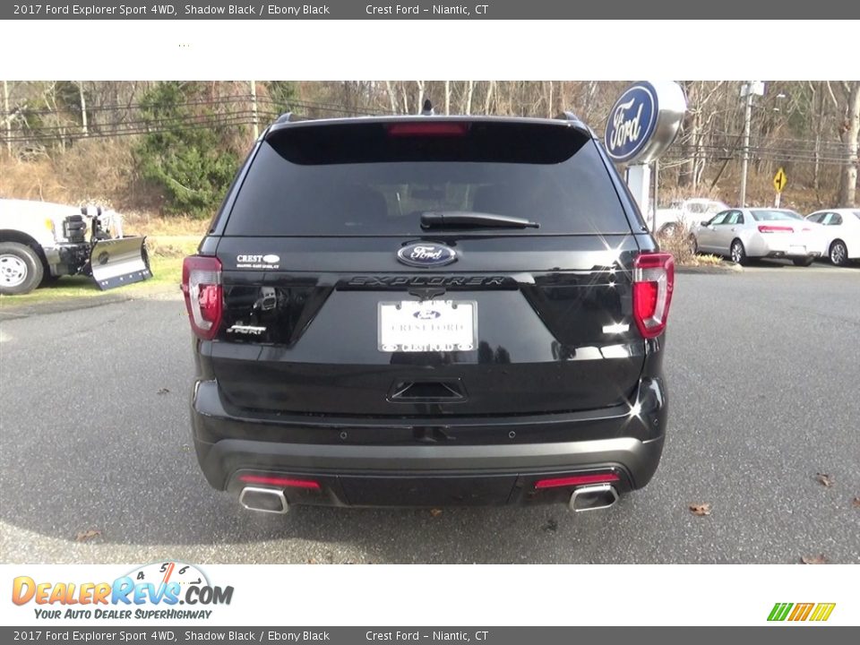 2017 Ford Explorer Sport 4WD Shadow Black / Ebony Black Photo #6