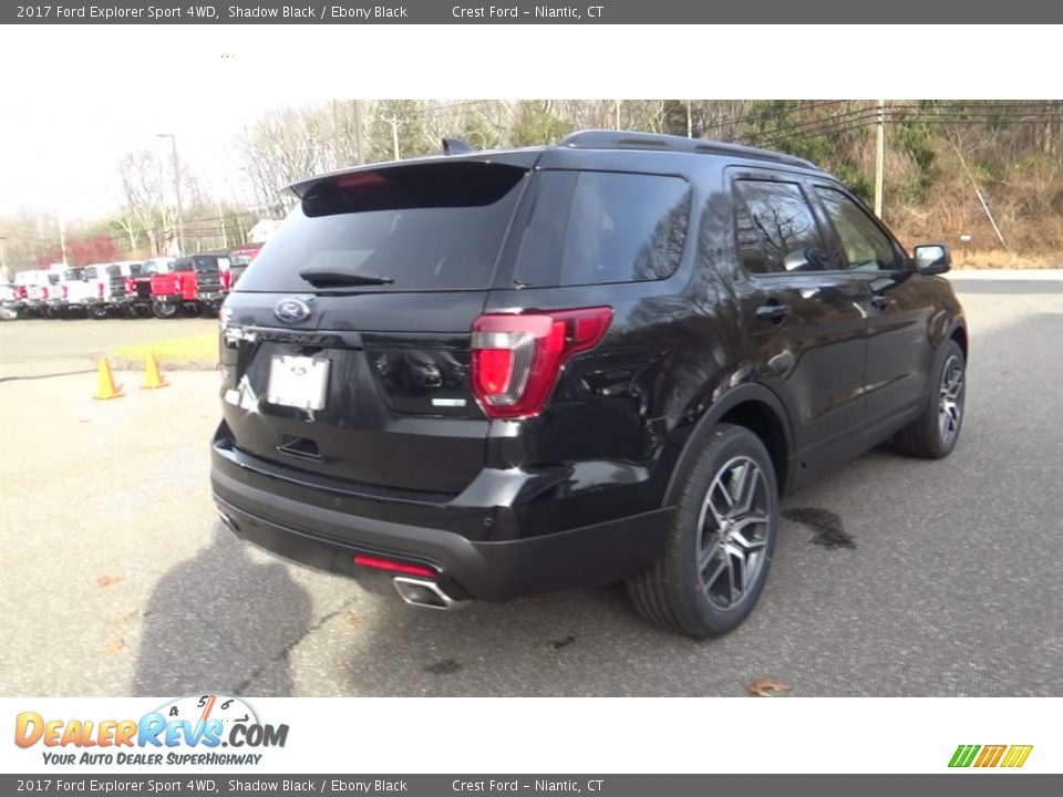 2017 Ford Explorer Sport 4WD Shadow Black / Ebony Black Photo #7