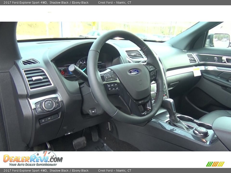 2017 Ford Explorer Sport 4WD Shadow Black / Ebony Black Photo #10