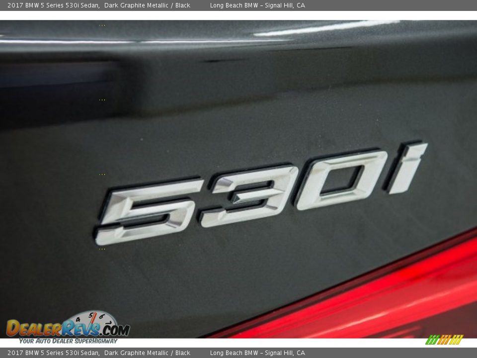 2017 BMW 5 Series 530i Sedan Dark Graphite Metallic / Black Photo #6