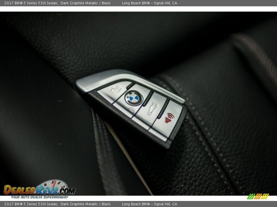 2017 BMW 5 Series 530i Sedan Dark Graphite Metallic / Black Photo #11