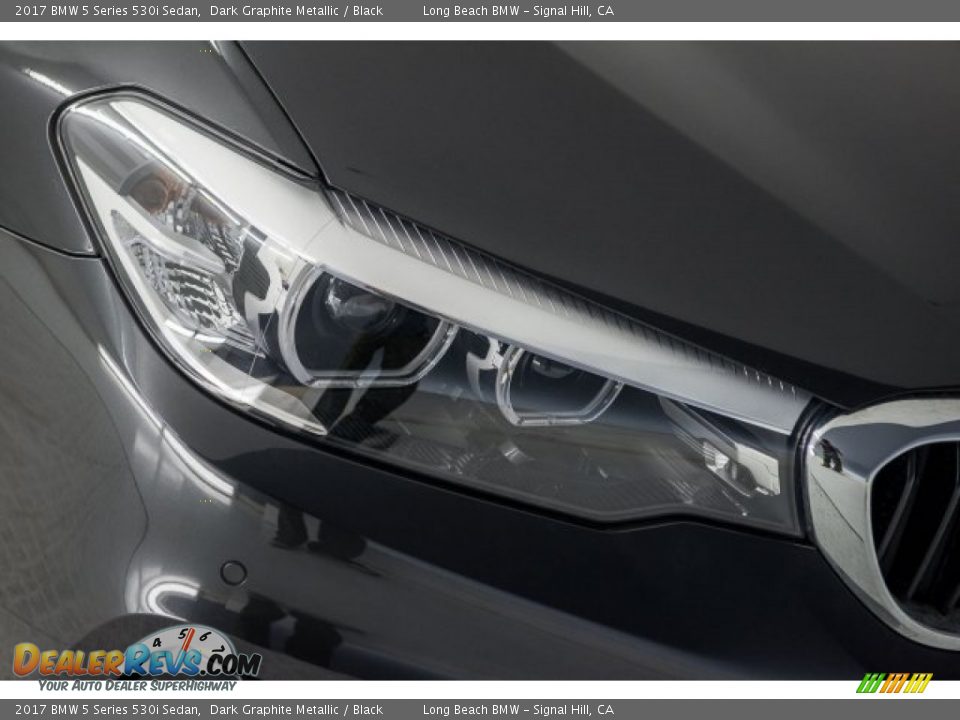2017 BMW 5 Series 530i Sedan Dark Graphite Metallic / Black Photo #22