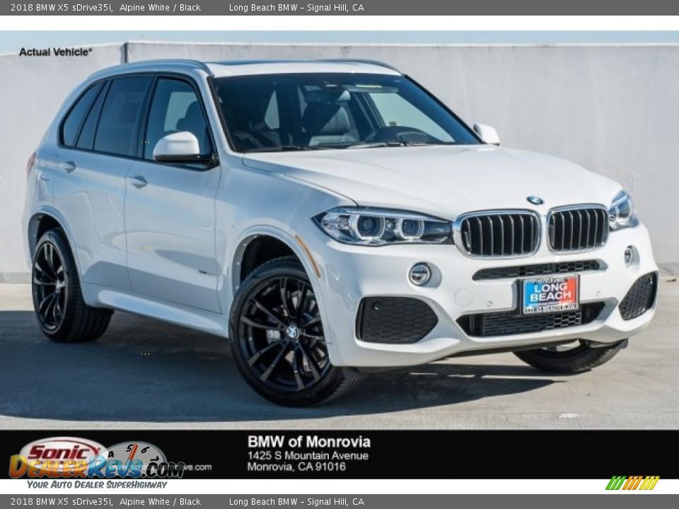 2018 BMW X5 sDrive35i Alpine White / Black Photo #1