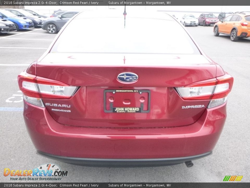 2018 Subaru Impreza 2.0i 4-Door Crimson Red Pearl / Ivory Photo #5