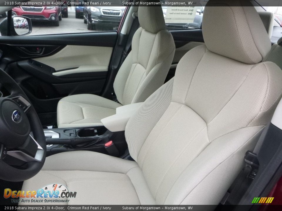 Front Seat of 2018 Subaru Impreza 2.0i 4-Door Photo #15