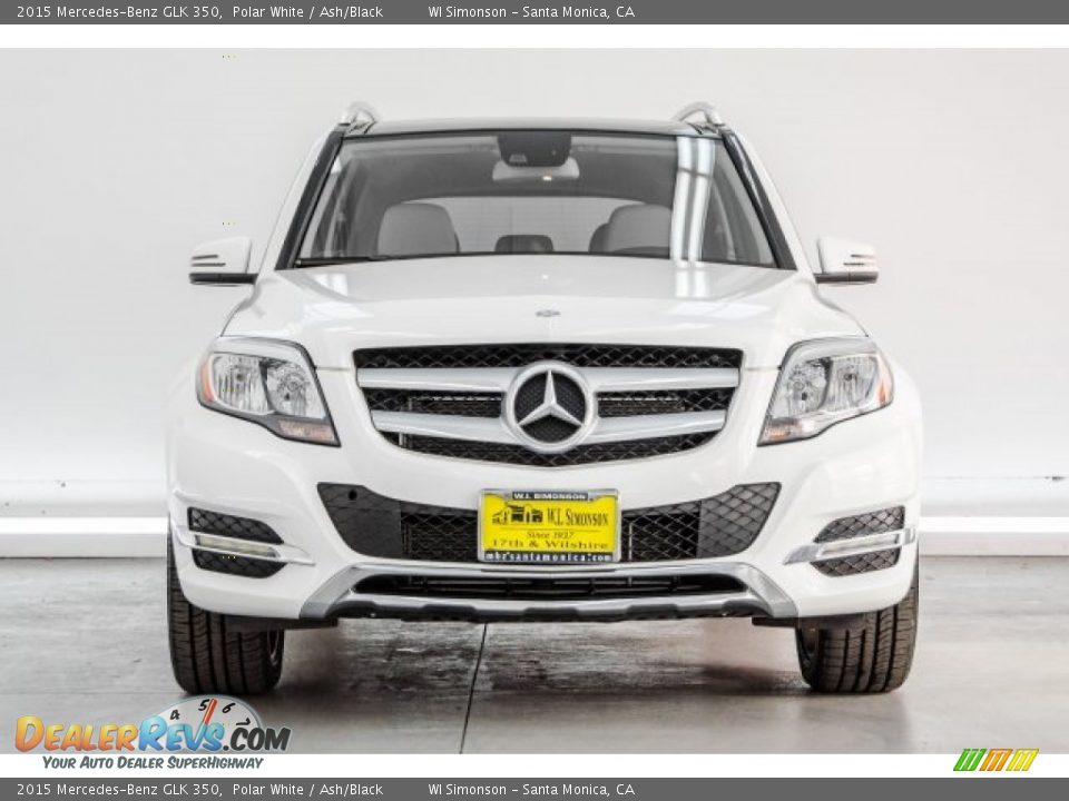 2015 Mercedes-Benz GLK 350 Polar White / Ash/Black Photo #2