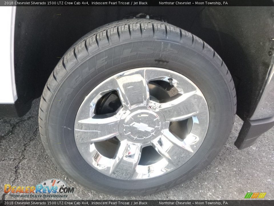 2018 Chevrolet Silverado 1500 LTZ Crew Cab 4x4 Iridescent Pearl Tricoat / Jet Black Photo #8