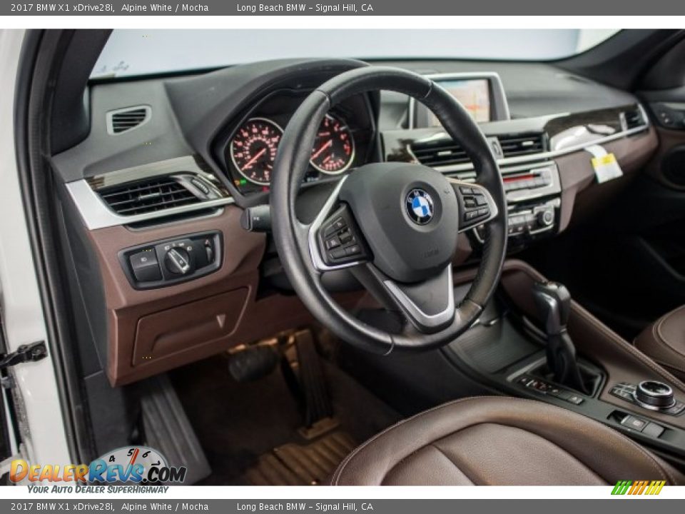2017 BMW X1 xDrive28i Alpine White / Mocha Photo #15
