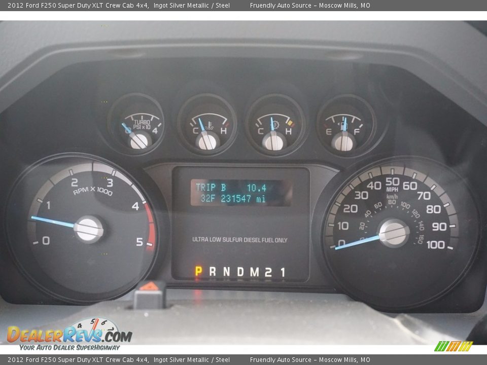 2012 Ford F250 Super Duty XLT Crew Cab 4x4 Ingot Silver Metallic / Steel Photo #3