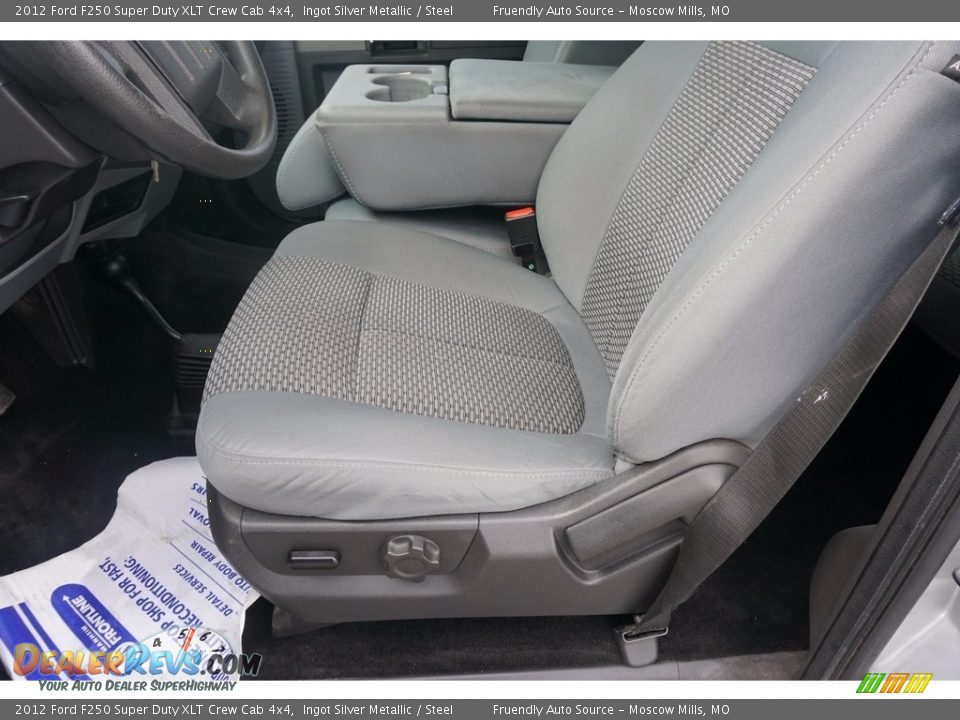2012 Ford F250 Super Duty XLT Crew Cab 4x4 Ingot Silver Metallic / Steel Photo #8