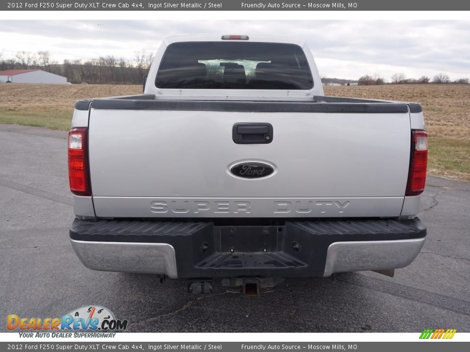 2012 Ford F250 Super Duty XLT Crew Cab 4x4 Ingot Silver Metallic / Steel Photo #10