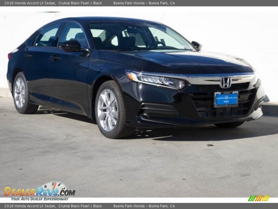 2018 Honda Accord LX Sedan Crystal Black Pearl / Black Photo #1