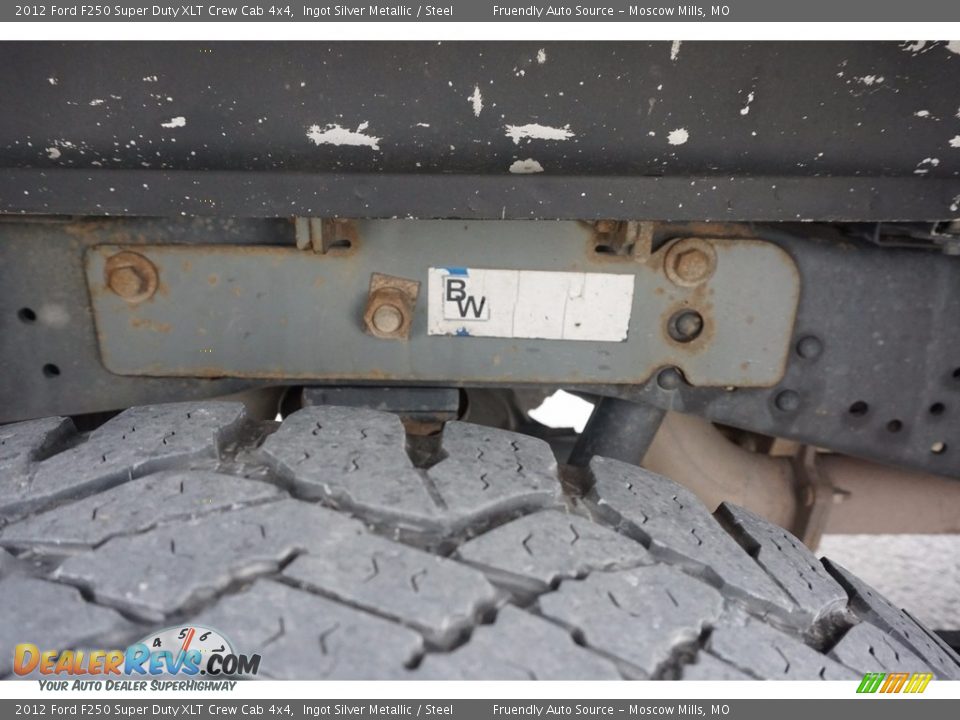 2012 Ford F250 Super Duty XLT Crew Cab 4x4 Ingot Silver Metallic / Steel Photo #21