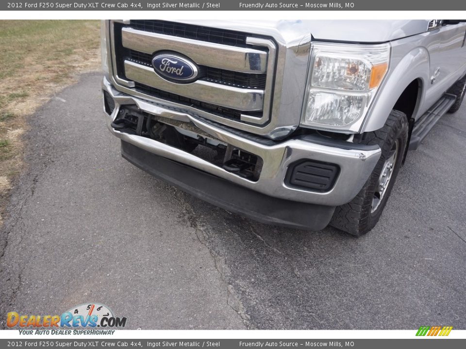 2012 Ford F250 Super Duty XLT Crew Cab 4x4 Ingot Silver Metallic / Steel Photo #23