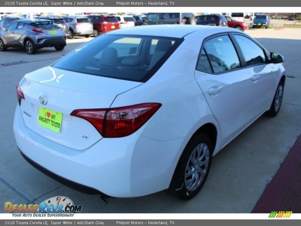 2018 Toyota Corolla LE Super White / Ash/Dark Gray Photo #7