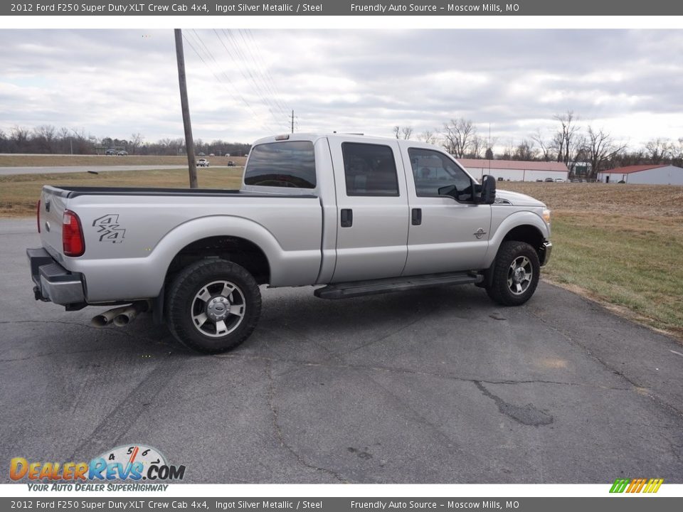 2012 Ford F250 Super Duty XLT Crew Cab 4x4 Ingot Silver Metallic / Steel Photo #26