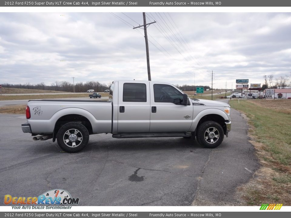 2012 Ford F250 Super Duty XLT Crew Cab 4x4 Ingot Silver Metallic / Steel Photo #27