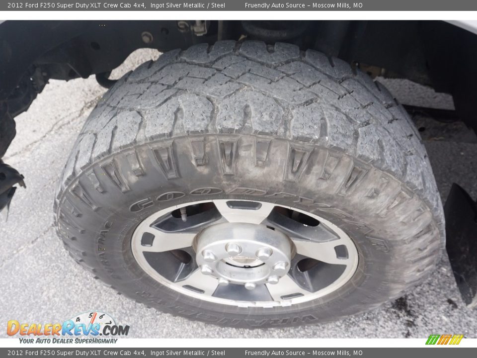 2012 Ford F250 Super Duty XLT Crew Cab 4x4 Ingot Silver Metallic / Steel Photo #29