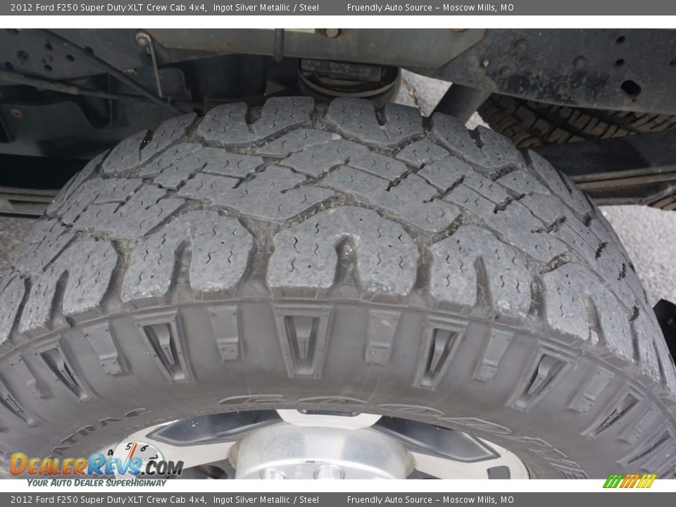 2012 Ford F250 Super Duty XLT Crew Cab 4x4 Ingot Silver Metallic / Steel Photo #30