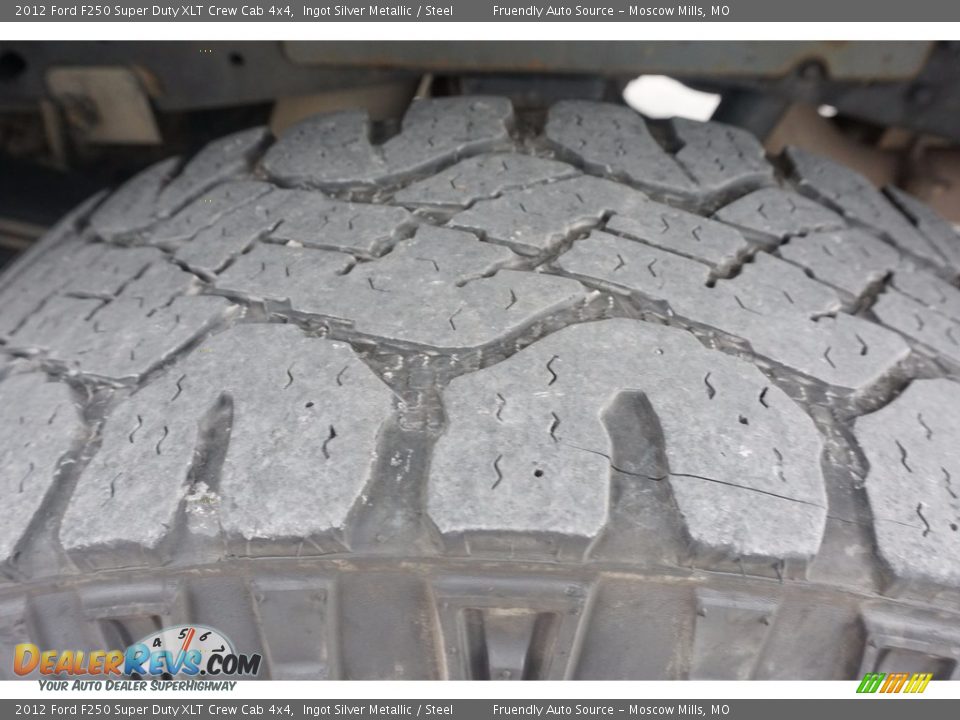 2012 Ford F250 Super Duty XLT Crew Cab 4x4 Ingot Silver Metallic / Steel Photo #31