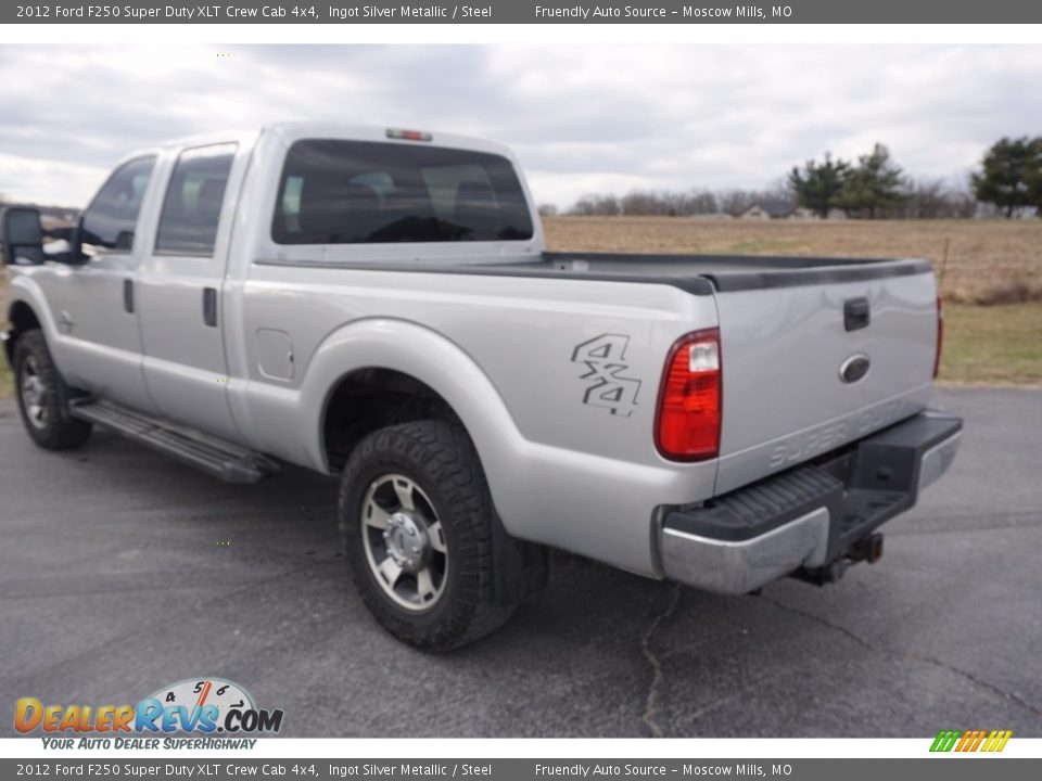 2012 Ford F250 Super Duty XLT Crew Cab 4x4 Ingot Silver Metallic / Steel Photo #33