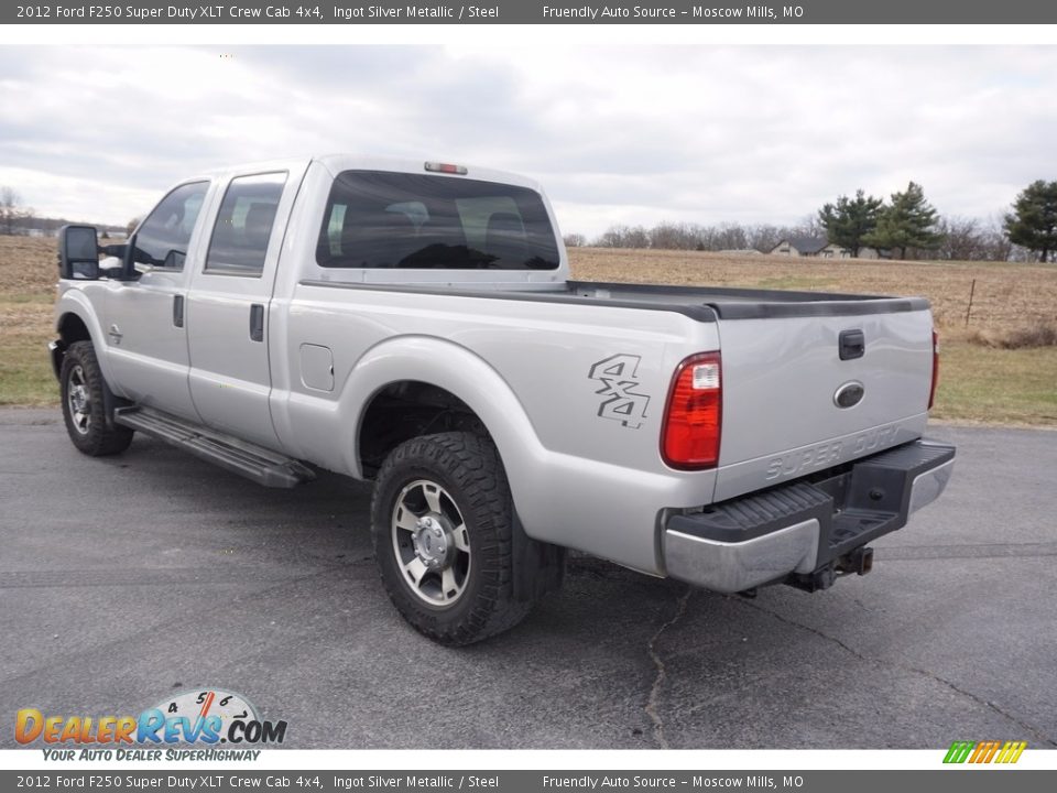 2012 Ford F250 Super Duty XLT Crew Cab 4x4 Ingot Silver Metallic / Steel Photo #34