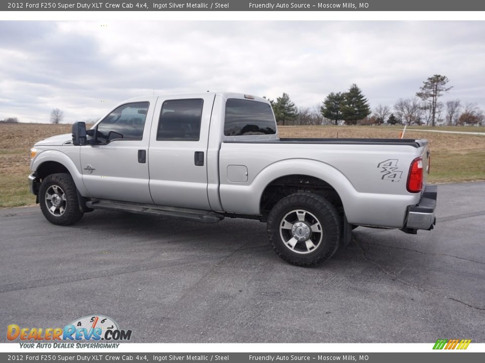 2012 Ford F250 Super Duty XLT Crew Cab 4x4 Ingot Silver Metallic / Steel Photo #35