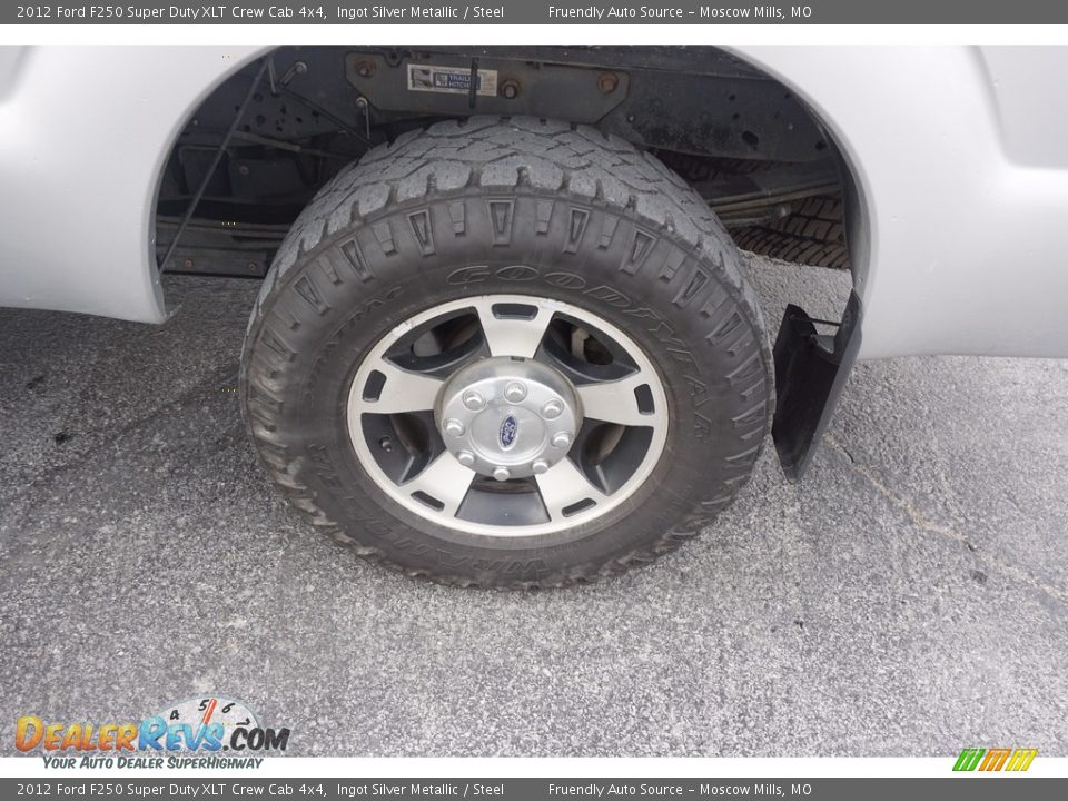 2012 Ford F250 Super Duty XLT Crew Cab 4x4 Ingot Silver Metallic / Steel Photo #36