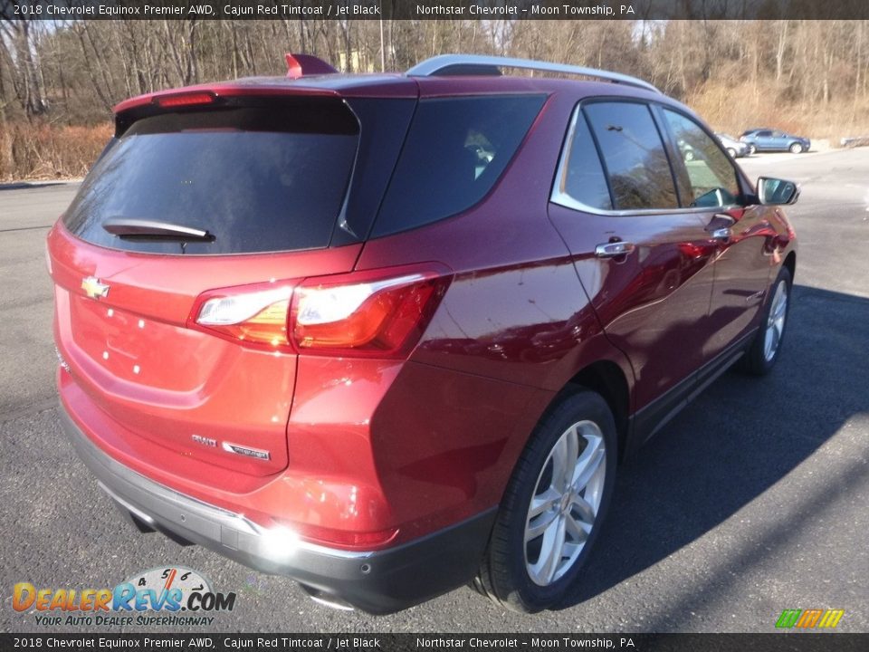 2018 Chevrolet Equinox Premier AWD Cajun Red Tintcoat / Jet Black Photo #5